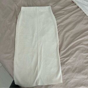 Zara Cream Midi Skirt
